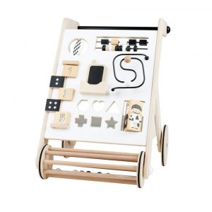 BIECO Lauflernhilfe »Bieco Lauflernwagen Holz, schwarz weiß Multifunktionale Baby Lauflernhilfe Laufwagen für Babys zur Förderung der Motorik Baby...