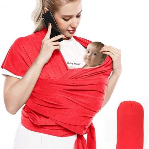Bizcasa Babytragetücher Elastisches Tragetuch Neugeborene, Babytragetuch Elastisch Tragetuch, Baby Carrier Sling Elastisches Tragetuch für…