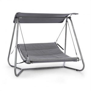 blumfeldt Doppelschaukel »Garden Grove Gartenliege Swing Bed Stahlrahmen Sonnendach Polyester«, Erholung pur: wohltuende Stunden angenehmer...