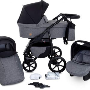 Boston GaGaDumi 3in1 Kombi - Kinderwagen Liegewanne Buggy Autositz Carlo (B2-City life)