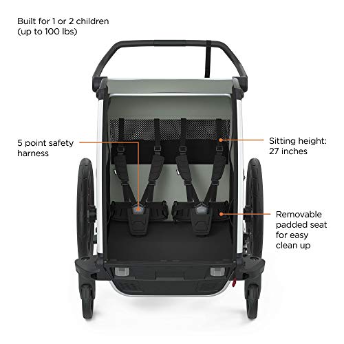 CARRITO THULE CHARIOT LITE 2 AGAVE, 1 Stück (1er Pack) – Bild 2