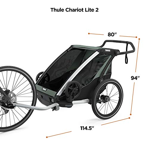 CARRITO THULE CHARIOT LITE 2 AGAVE, 1 Stück (1er Pack) – Bild 4