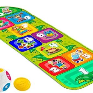 Chicco Jump & Fit Elektronische Hüpfmatte, Interaktives Spiel mit Lichtern und Geräuschen, Musikmatte für zu Hause, 2 Spielmodi, 150 cm,...