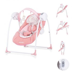 Chipolino Babywippe »Babywippe Lullaby«, klappbar Musik Schwingfunktion, Timer, Spielbogen