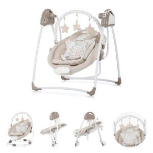 Chipolino Babywippe »Babywippe Paradise«, Babyschaukel Vibration Musik Spielbogen ab Geburt