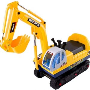 deAO Kinderbagger Bobbycar elektronisches Spielzeug für draußen, Kinderfahrzeug mit Sound und wiederaufladbaren Batterien