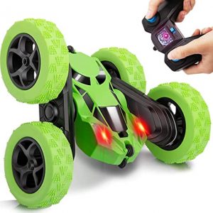 Diswoe Ferngesteuertes Auto Stunt Auto Ferngesteuert für Kinder 4WD 360°-Drehung Fahrzeuge RC Offroad Spielzeug mit wiederaufladbare Batterien...