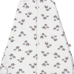 Ergobaby Baby-Schlafsack Winter Neugeborene 56-62 Baumwolle, Winterschlafsack Baby 0-6 Monate TOG 2.5, Elephant