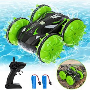 Eutionho Ferngesteuertes Auto Wasserdicht für Kinder, 2,4 GHz RC Car 360° Drehbarer Doppelseitiger Flip RC Auto Offroad, Spielzeugauto Geschenk für...