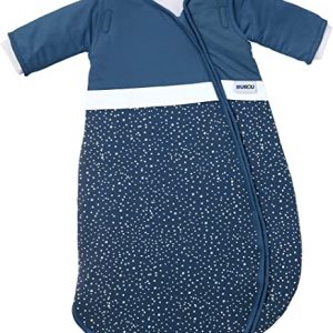 Gesslein 770210 Bubou Babyschlafsack mit abnehmbaren Ärmeln: Temperaturregulierender Ganzjahreschlafsack für Neugeborene, Baby Größe 50/60 cm,...