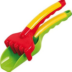 Gowi 559-22 Design Schaufel und Rechen 24cm Set, 2 teilig, Sandkästen und Sandspielzeug