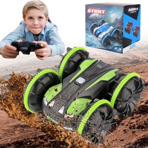 HIUME Ferngesteuertes Auto, ab 3 4 5 6 7 8 Jahre Jungen Mädchen, Wasserdicht Stunt Auto Mit 40m Fernbedienung 360 °Drehung Off Road Amphibisch Auto...
