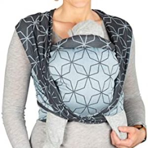 Hoppediz Bio Baby-Tragetuch ✓ inkl. bebilderter Bindeanleitung ✓ schadstoffgeprüft ✓ alle Trageweisen ✓ Jacquard-Webung ✓ kbA-Baumwolle | Design...