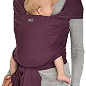 Hoppediz Elastisches Tragetuch ✓ für Frühgeborene ✓ für Neugeborene ✓ für Babys bis 9 kg ✓ 100% Bio-Bauwolle (GOTS) ✓ inkl. bebilderter…