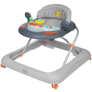 ib style Lauflernhilfe »Little Cabrio Grau«, Mit Licht & Melodie