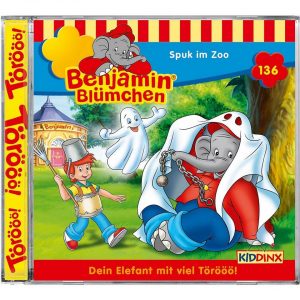 Kiddinx Hörspiel »CD Benjamin Blümchen 136 – Spuk im Zoo«