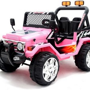 LEAN Toys Elektro-Kinderauto »Kinder Elektroauto Raptor Off Road Kinderfahrzeug«, Kinderauto elektrisch für zwei Kinder Pink rosa