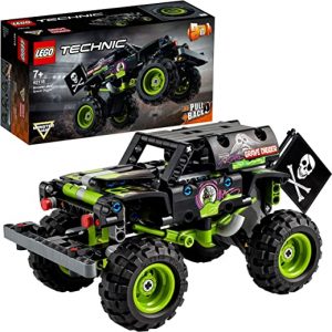 LEGO 42118 Technic Monster Jam Grave Digger Truck - Gelände-Buggy 2-in-1 Set aus Bausteinen, Spielzeugauto mit Rückziehmotor für Kinder ab 7 Jahren