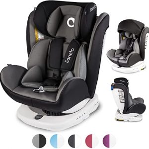 Lionelo Bastiaan Kindersitz Auto Kindersitz Isofix und Top Tether Kindersitz Drehbar um 360 Grad Autositz Gruppe 0 1 2 3 ab Geburt bis 36 kg TÜV...