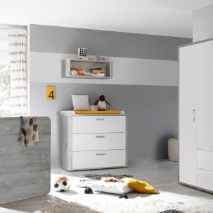 Mäusbacher Babyzimmer-Komplettset »Aarhus«, (Set, 3 St.), Bett + Wickelkommode + 3 trg. Schrank