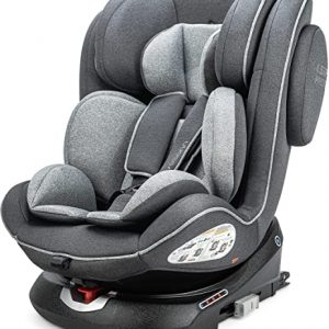 Osann Eno360 Kinderautositz Gruppe 0+/1/2/3 (0-36 Kg) Reboarder Dark Grey Melange