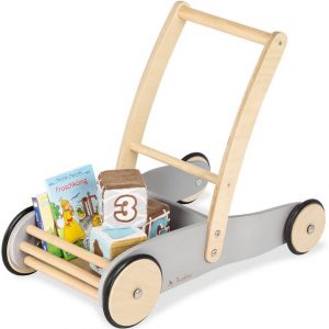 Pinolino® Lauflernwagen »Uli, grau«, aus Holz