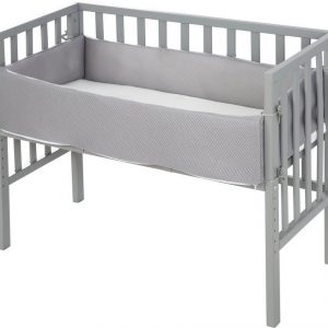 roba® Beistellbett »Safe Asleep® 2in1, Style taupe«, mit Matratze, Nestchen und Sicherheitsbarriere