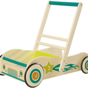 roba® Lauflernwagen, aus Holz mit Bremse