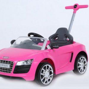 Rollplay Elektro-Kinderauto »ROLLPLAY Push Car mit ausziehbarer Fußstütze, ab 1 Jahr, Audi R8 Spyder, Pink«
