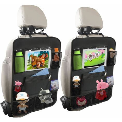 2Stk. Auto Rückenlehnenschutz Auto Rücksitz Organizer Kinder