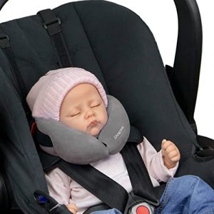 SANDINI SleepFix® Baby – Schlafkissen/Nackenkissen mit Stützfunktion – Kindersitz-Zubehör für Auto/Fahrrad/Reise –...
