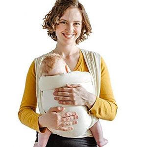 Shabany® Babytragetuch - 100% Bio Baumwolle - Babybauchtrage für Neugeborene Kleinkinder bis 15 Kg - Gewebt - inkl. Baby Wrap Carrier Anleitung -...