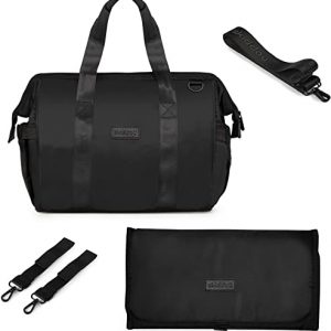 skiddoü Kinderwagen-Tasche Inger Organizer für Kinderwagen, Wickeltasche, viele Taschen, Thermotasche, wasserdicht, große und weiche…