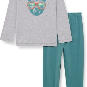 s.Oliver Jungen Schlafanzug Lang Grau Pyjamaset