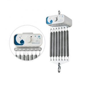 swing2sleep Babywippe »Federwiegenmotor heia Farbe weiß«, Sanftes Auf - und Abwippen