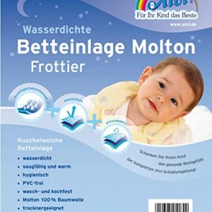 Alvi 93753 Betteinlage Baby-Wohl-Molton Frottee 50x70 cm