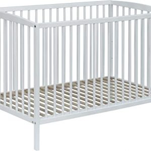 Best For Kids Gitterbett One höhenverstellbar in weiß Babybett 60×120 cm mit Lattenrost (Weiß)