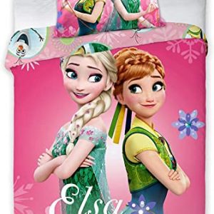 Disney 112 Frozen Die Eiskönigin Baby Wende-Bettwäsche Set 100 x 135cm