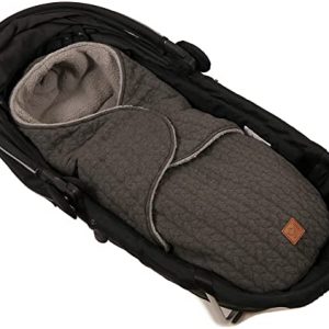 Einschlagdecke Wrappy - Knit Design super soft, anthracite