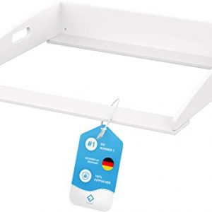 FLIPLINE Wickelaufsatz Hemnes HappyBaby weiß [85x75x13cm] für IKEA Hemnes Kommode - INKL. 2-Stufen-Sicherheit an Wand und Kommode -...