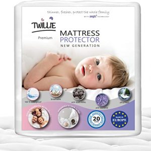 Twillie – Matratzenschoner 70 x 140 cm Wasserdicht - Matratzen-Topper zertifiert Oeko-TEX® Aegis® - Atmungsaktive Matratzenauflage – Hygienischer...
