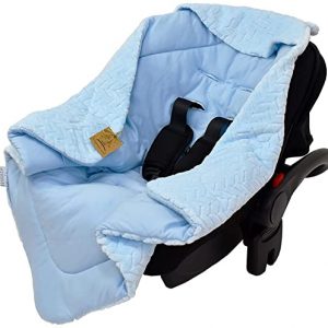 Universelle, weiche Einschlagdecke mit Kapuze für Neugeborene und für Jungen und Mädchen bis ca. 9 Monate. Eignet sich für Kinderwagen, Babyschale,…