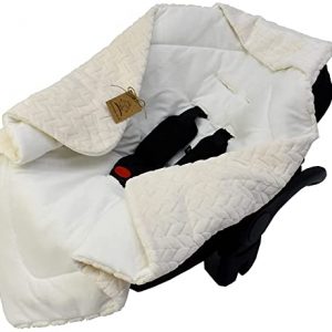 Universelle, weiche Einschlagdecke mit Kapuze für Neugeborene und für Jungen und Mädchen bis ca. 9 Monate. Eignet sich für Kinderwagen, Babyschale,...