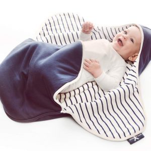 Wallaboo Einschlagdecke Coco, Universal für Babyschale, Autositz, zB. Für Maxi-Cosi, Römer, für Kinderwagen, Buggy oder Babybett, 100% Baumwolle,...