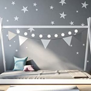 WFL GROUP Kinderbett Tipi Massivholz Einzelbett 3ft 90x190 80x180 80x160 - Jugendbett - Montessori Haus Hüttenbett - Kleinkindbett - Für Jungen Und...