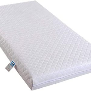 AirComfort Atmungsaktive Matratze für Kleinkinder, Babys, gesteppt, extra dick, 140 x 70 x 13 cm