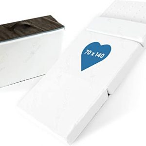 BestCare Reisebettmatratze Travel | 70x140x8cm | Schaumstoff Baby und Kindermatratze | Aloe Vera Bezug | atmungsaktiv mit Lüftungskanälen | kein…