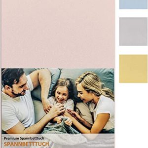 Blossom N8® Spannbettlaken 150 gr/m²/ produziert in Österreich / Größe 60x120 bis 70x140 cm / 100% Baumwolle Premiumqualität in Pastell Rosenholz /...