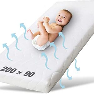 Ehrenkind® Kindermatratze Pur | Baby Matratze 90x200 | Babymatratze 90x200 aus hochwertigem Schaum und Hygienebezug