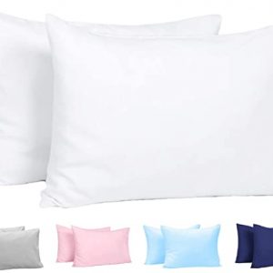 Kinder Kissenbezug 40x60 cm - 2er-Pack 100% Baumwolle Kopfkissenbezug mit Umschlagverschluss - Baby Kleinkind Kissen Kissenbezüge für Kinderwagen,...
